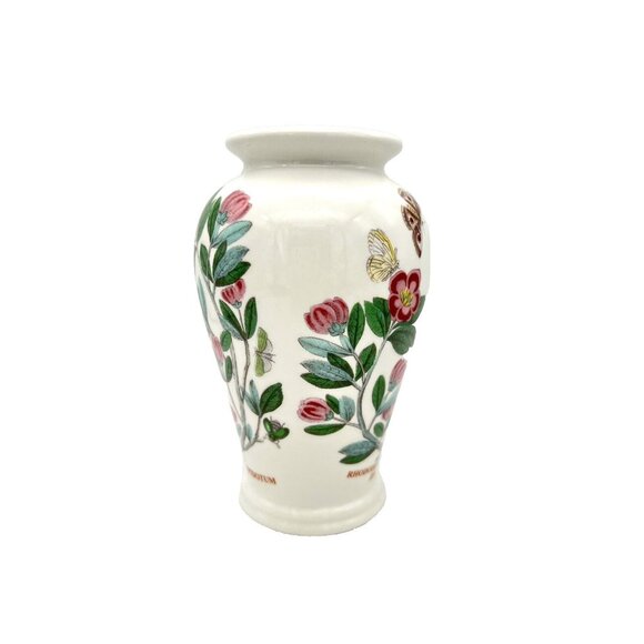 Portmeirion Botanic Garden Canton Vase Rhododendron Pattern 5 1/4" Cottagecore - Picture 3 of 9